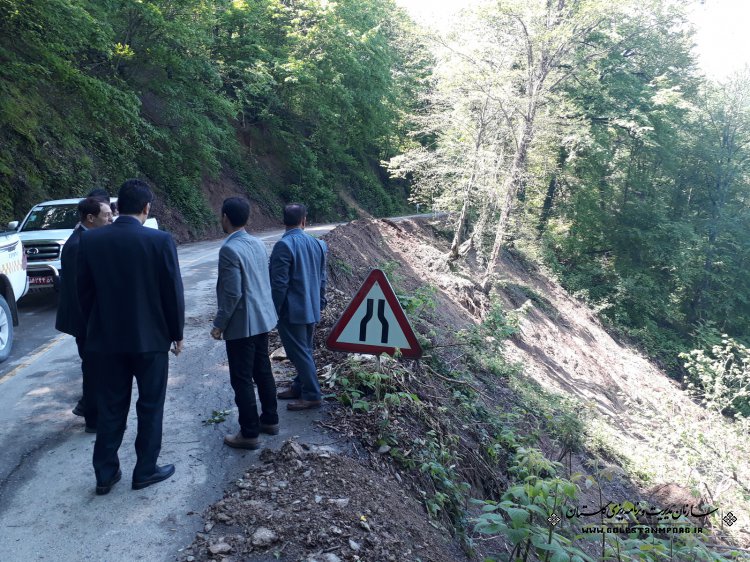 بازدید میدانی پروژه های آسیب دیده در سیلاب استان در حوزه راهداری و حمل و نقل جاده ای