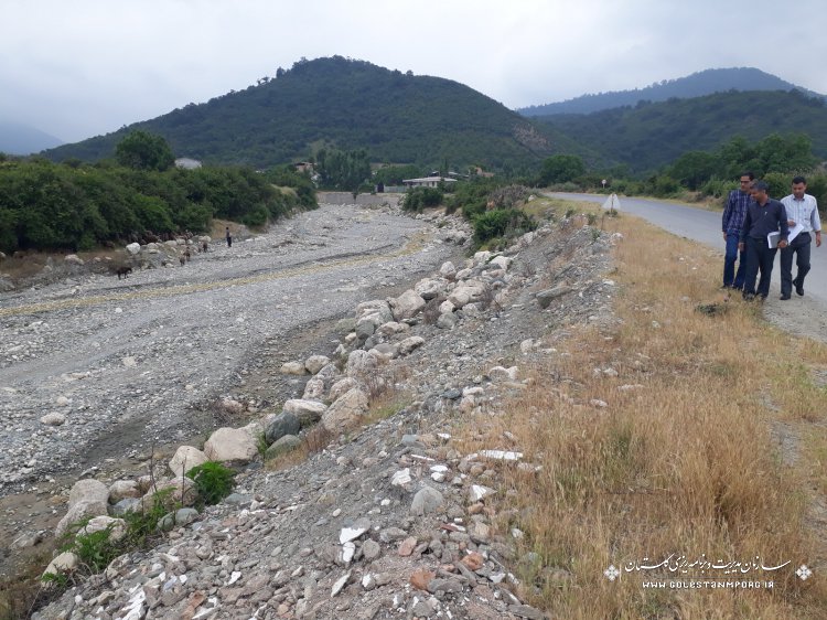 بازدید میدانی پروژه های آسیب دیده در سیلاب استان در حوزه آب منطقه ای استان