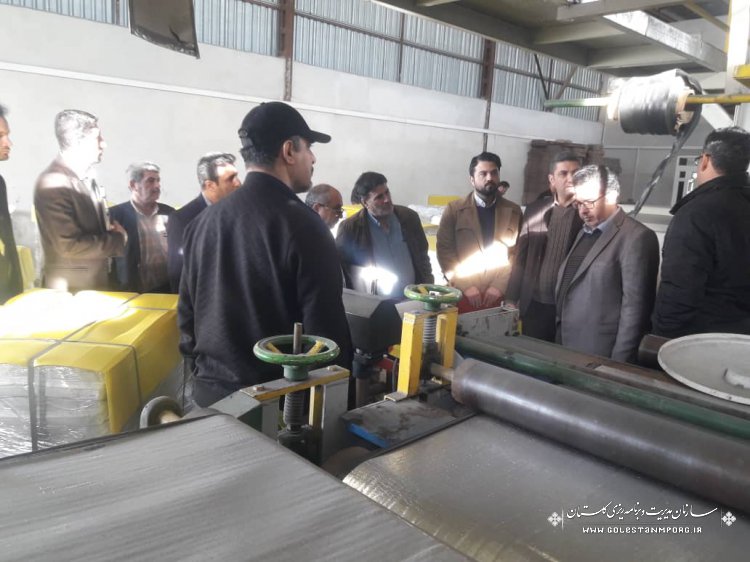 بازدید از کارخانجات تولیدی قیر و عایق رطوبتی در استان