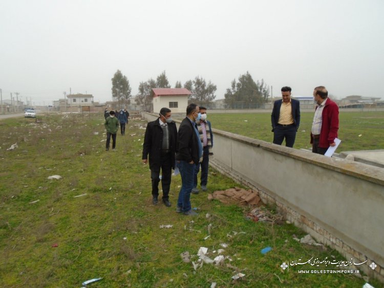 بازدید کارگروه نظارت استان از پروژه های عمرانی شهرستان ترکمن