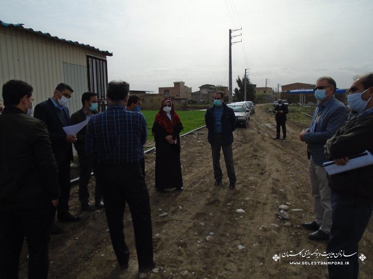بازدید از برخی پروژه های عمرانی شهرستان ترکمن با همراهی کمیته نظارت شهرستان