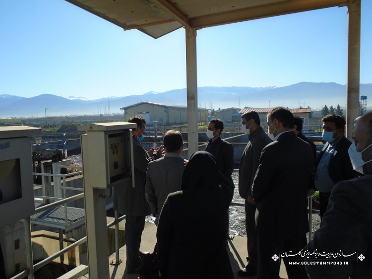 بازدید کارگروه نظارت از پروژه تأسیسات فاضلاب شهر گرگان
