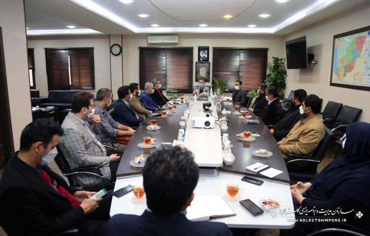 جلسه با انجمن صنفی پیمانکاران عمرانی و انجمن صنفی شرکت های مهندسی برق استان